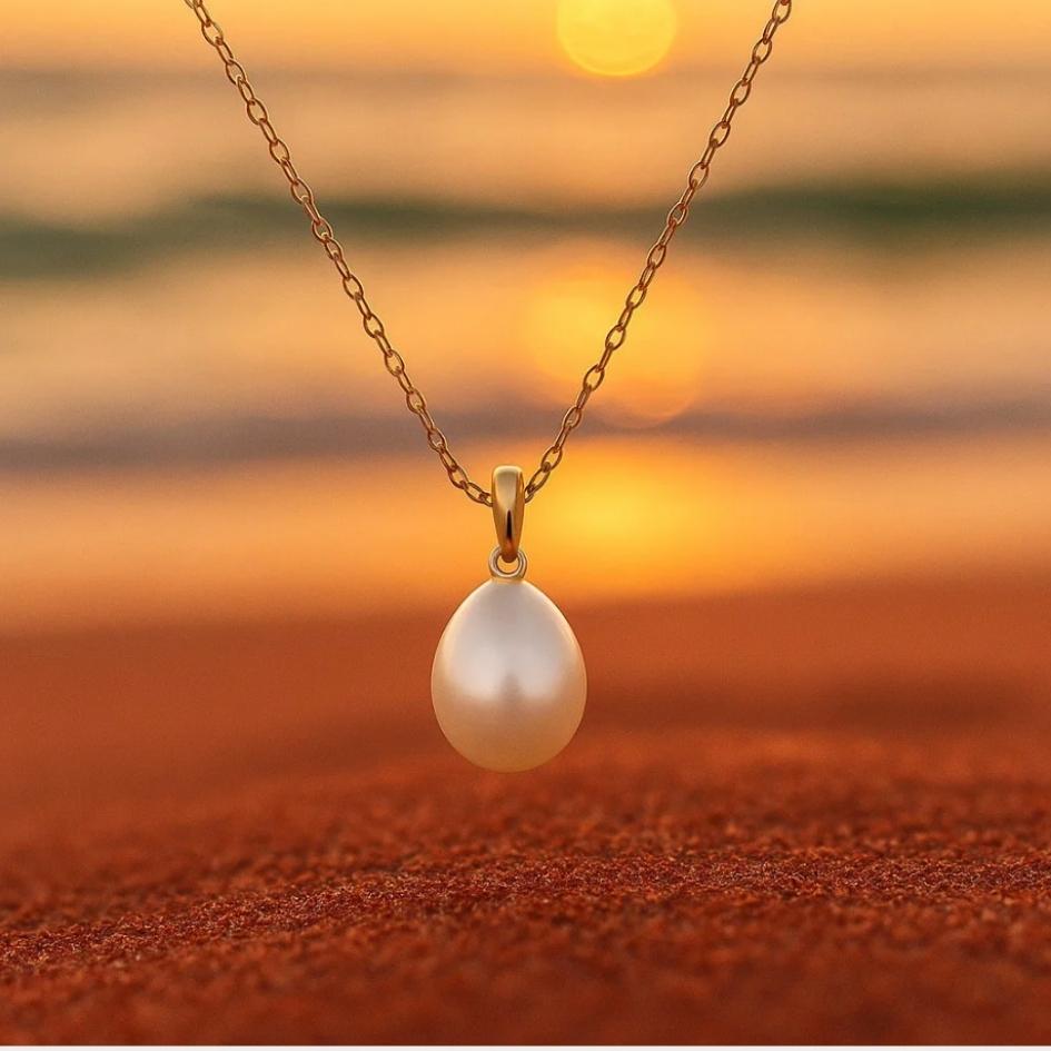 Najma | Pearl Necklace with Thin Chain